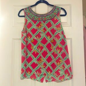 Lilly Pulitzer button back tank